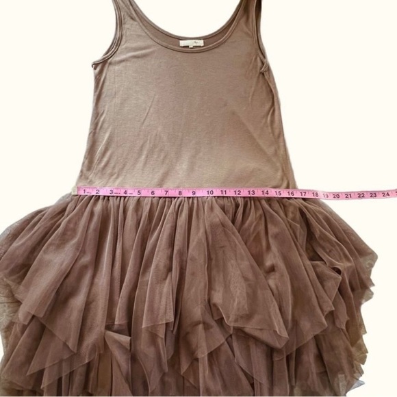Ryu Jagged Hem Tulle Skirted Tank Top Mini Dress Size S/M - Picture 2 of 7